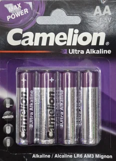 باتری قلمی کملیون مدل Ultra Alkaline بسته ۴ عددی