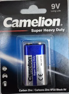 باتری کتابی کملیون مدل Super Heavy Duty 6F22