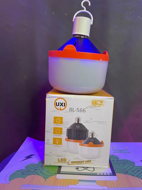 چراغ اضطراری یو ایکس آی مدل هوشمند کد BL-566 40W با نور مهتابی